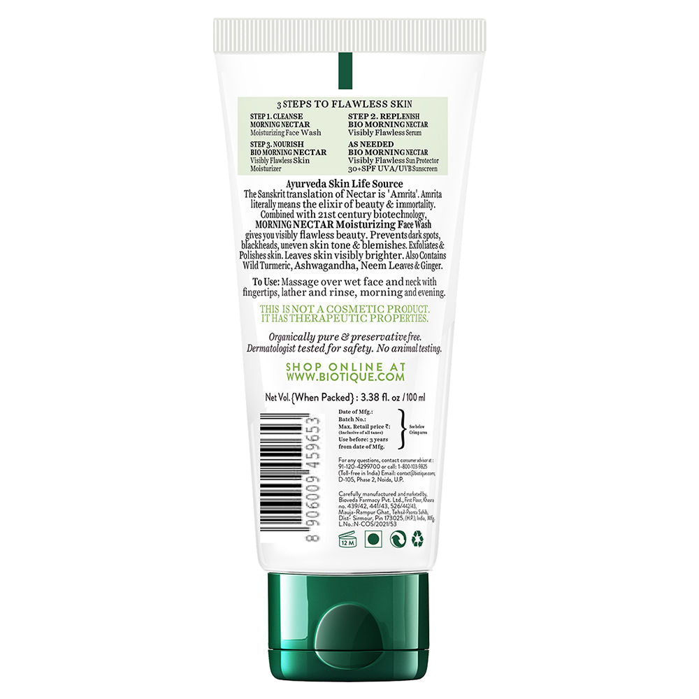 Bio Morning Nectar Visibly Whitening Face Wash (All Skin Types)