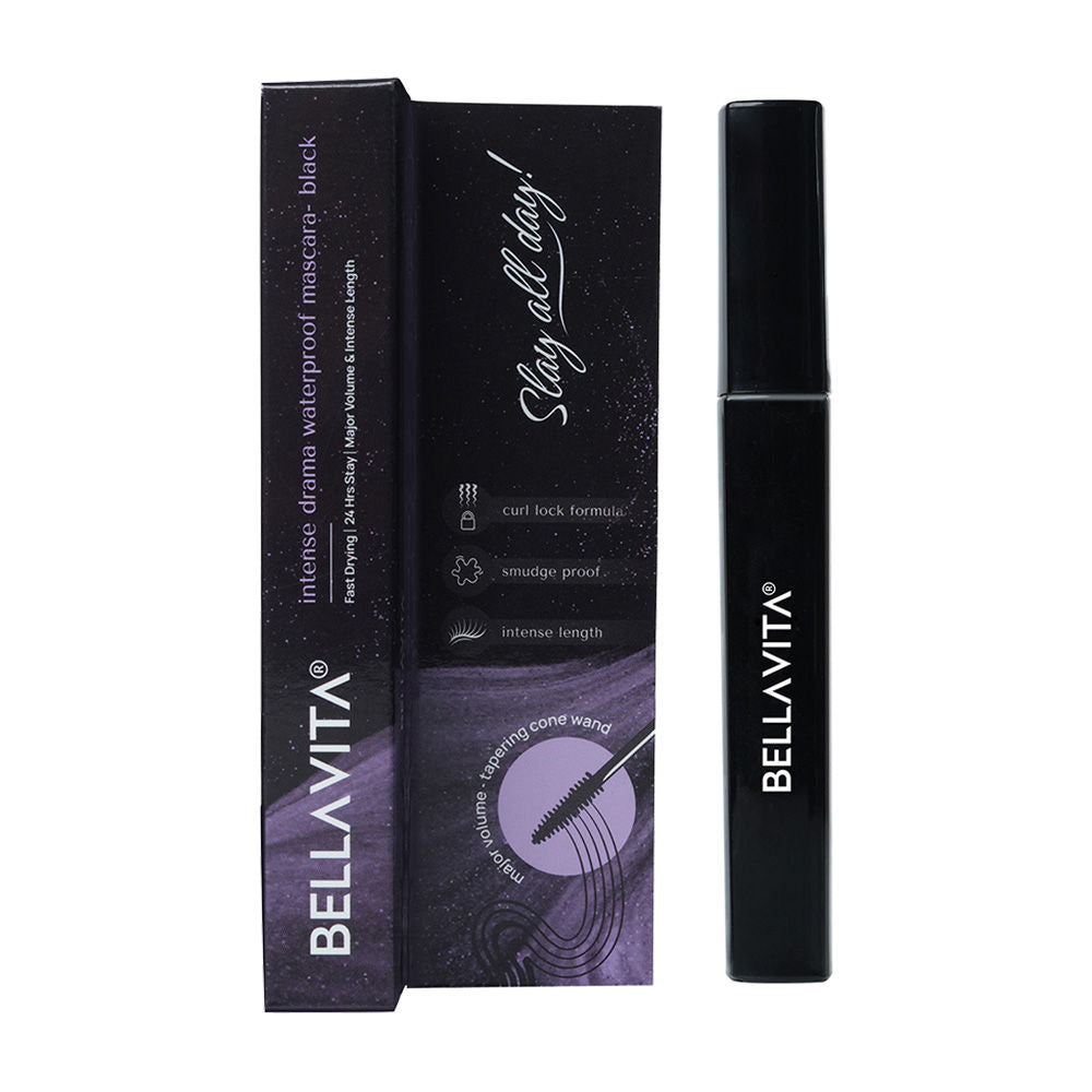 Intense Drama Waterproof, Lengthening & Volumising Mascara Black