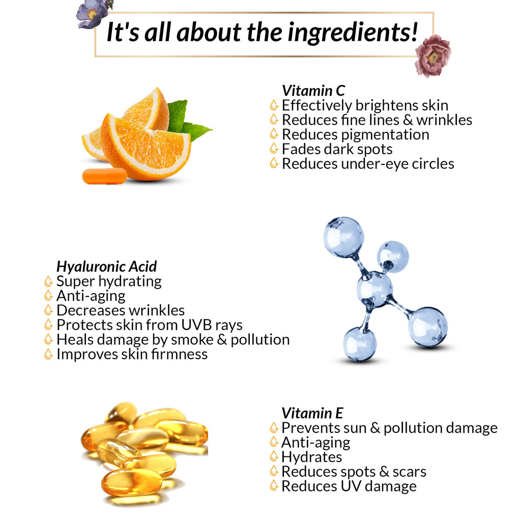 Vitamin C Ultra Glow Serum Helps Lightening Complexion & Delays Aging