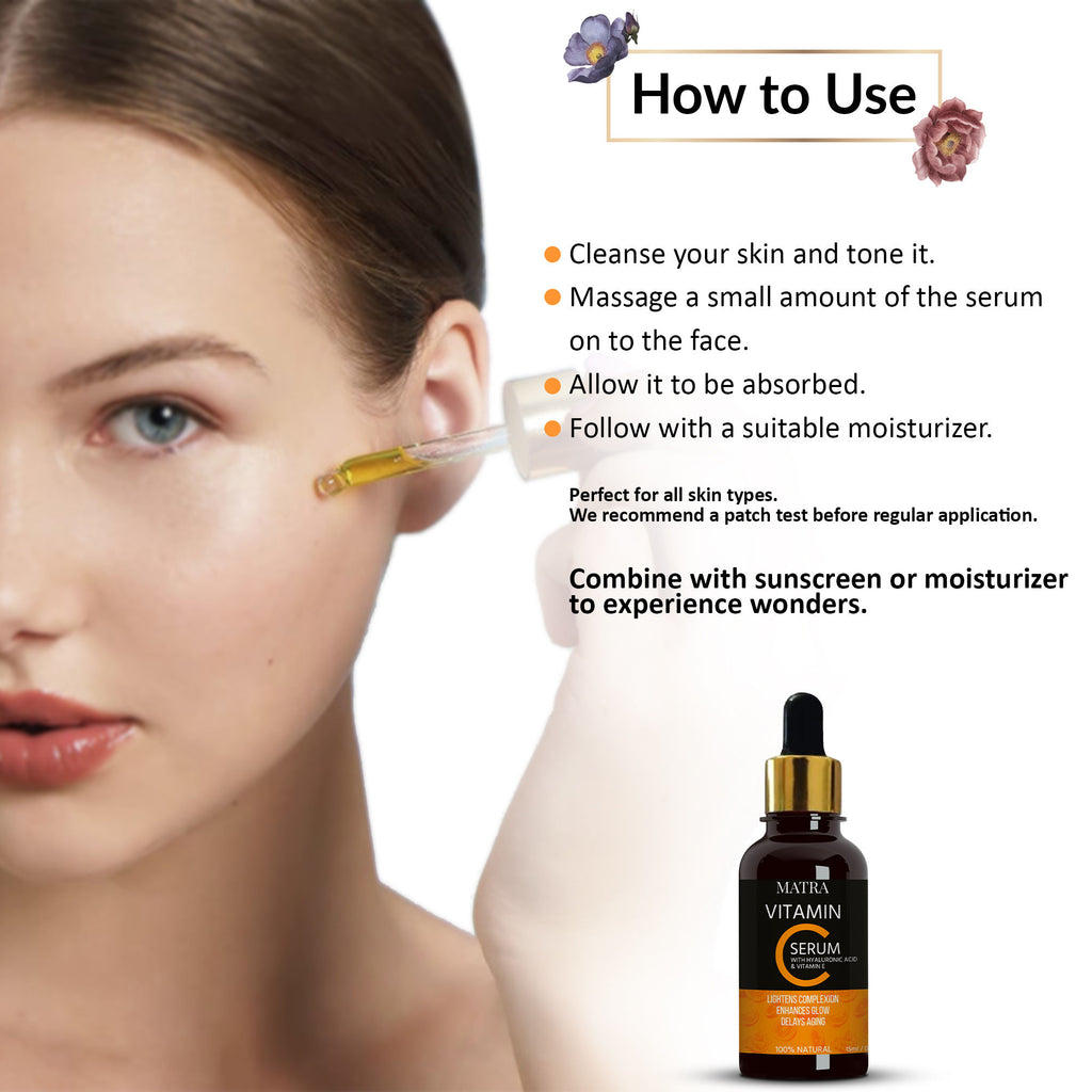 Vitamin C Ultra Glow Serum Helps Lightening Complexion & Delays Aging