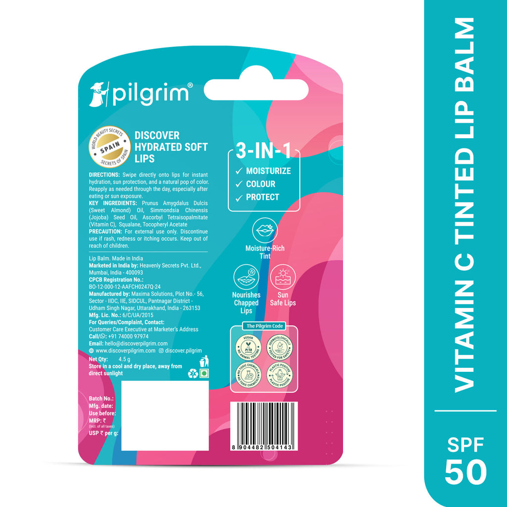 Vitamin C Moisture Rich Tinted Lip Balm SPF 50