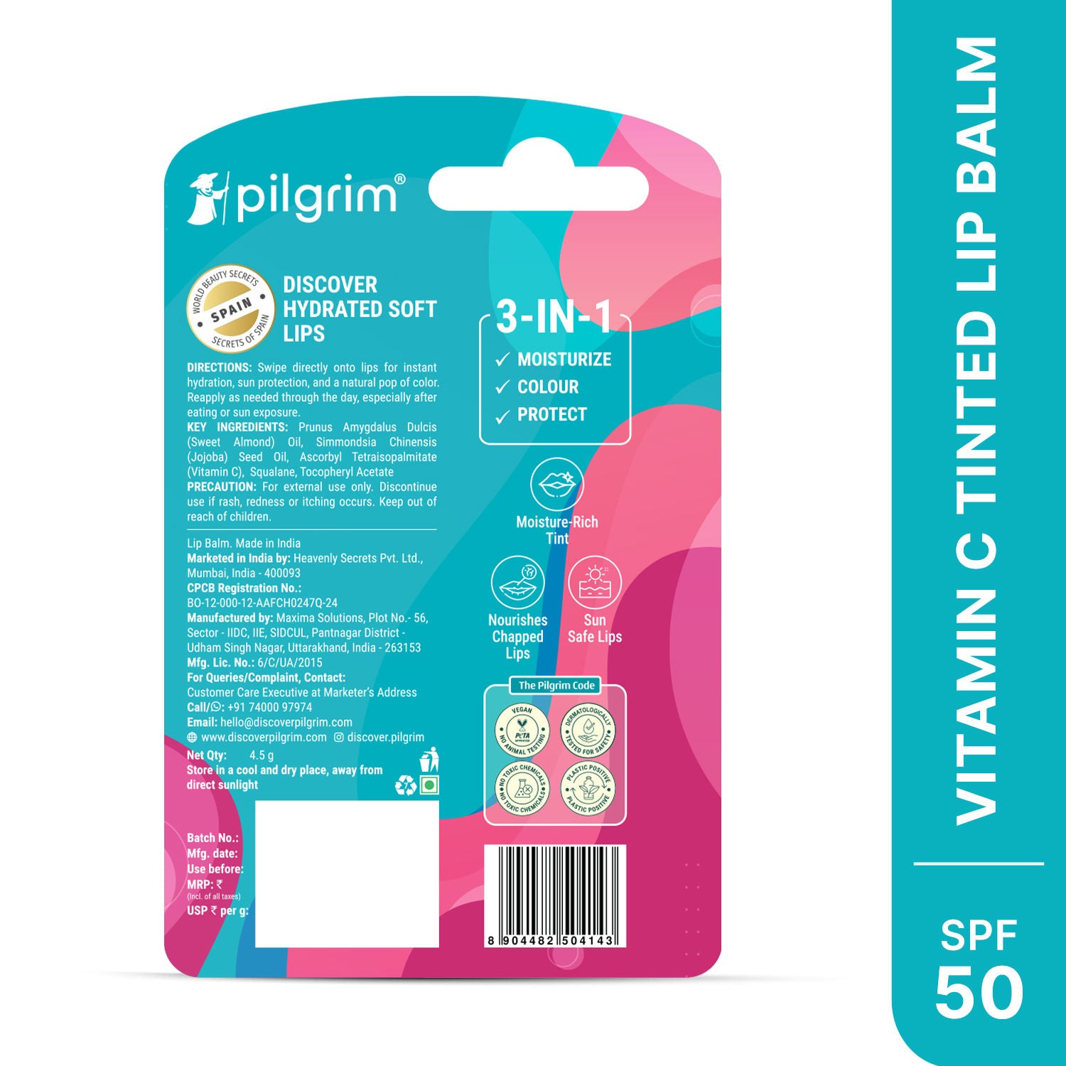 Vitamin C Moisture Rich Tinted Lip Balm SPF 50