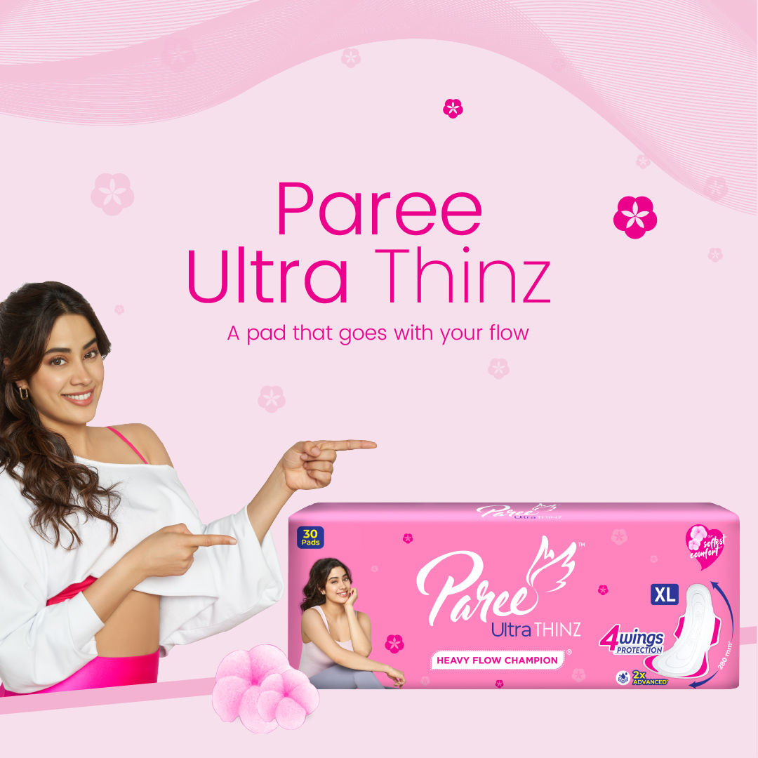 Ultra Thinz 30 Sanitary Pads Soft &Thin Pads Double Feathers for Extra Coverage