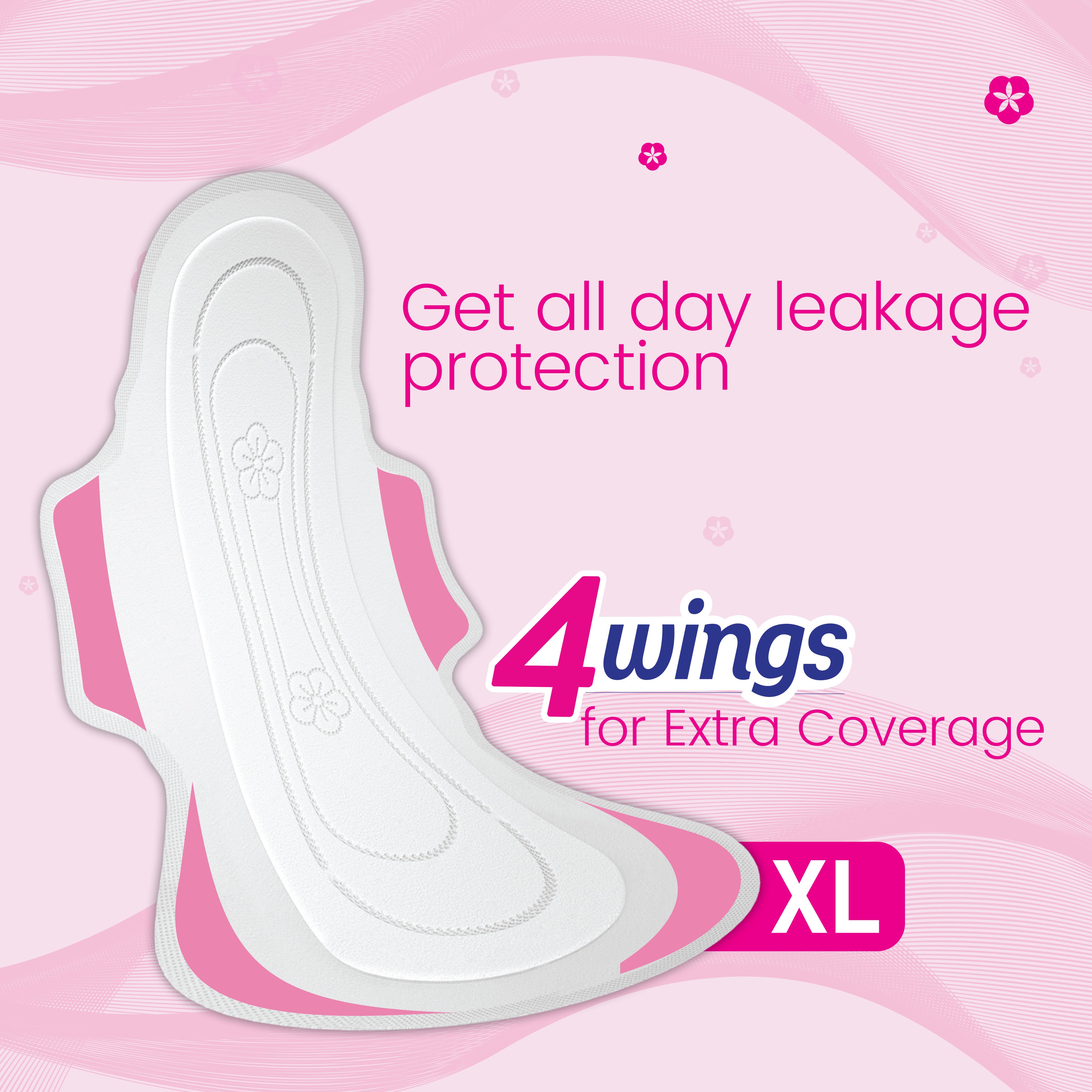 Ultra Thinz 30 Sanitary Pads Soft &Thin Pads Double Feathers for Extra Coverage