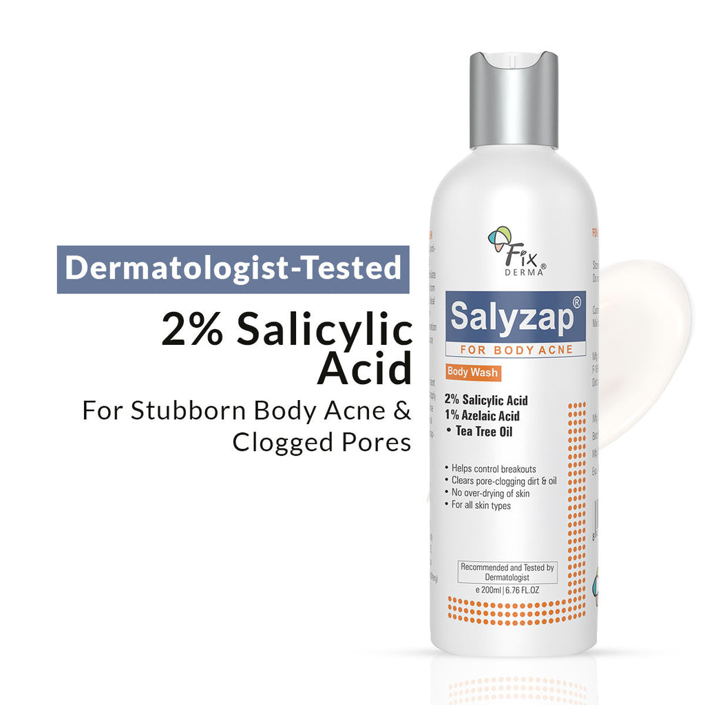 Salyzap 2% Salicylic Acid Body Wash Acne Control Back Acne Body Wash for Women & Men