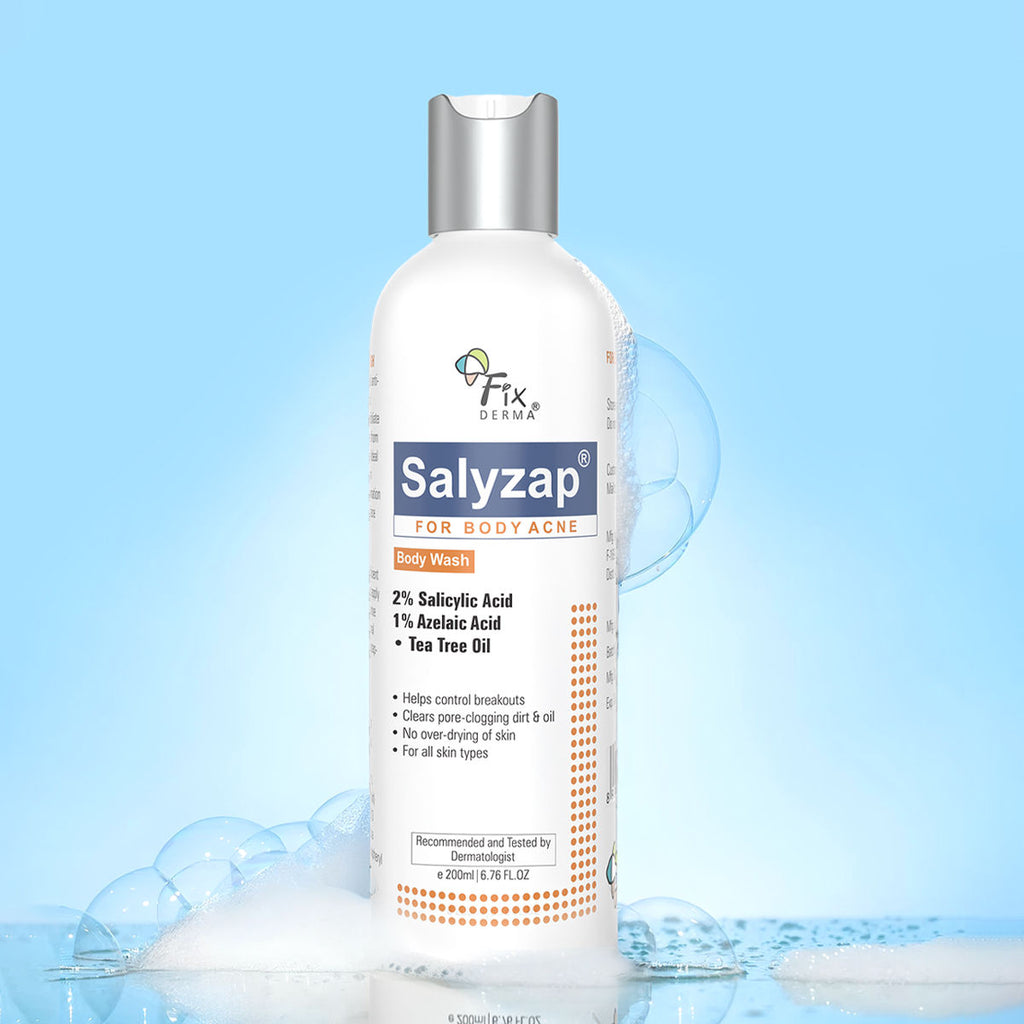 Salyzap 2% Salicylic Acid Body Wash Acne Control Back Acne Body Wash for Women & Men