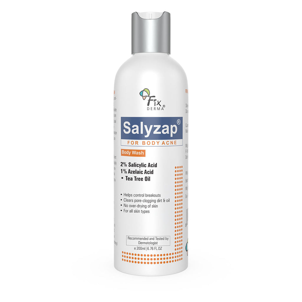 Salyzap 2% Salicylic Acid Body Wash Acne Control Back Acne Body Wash for Women & Men