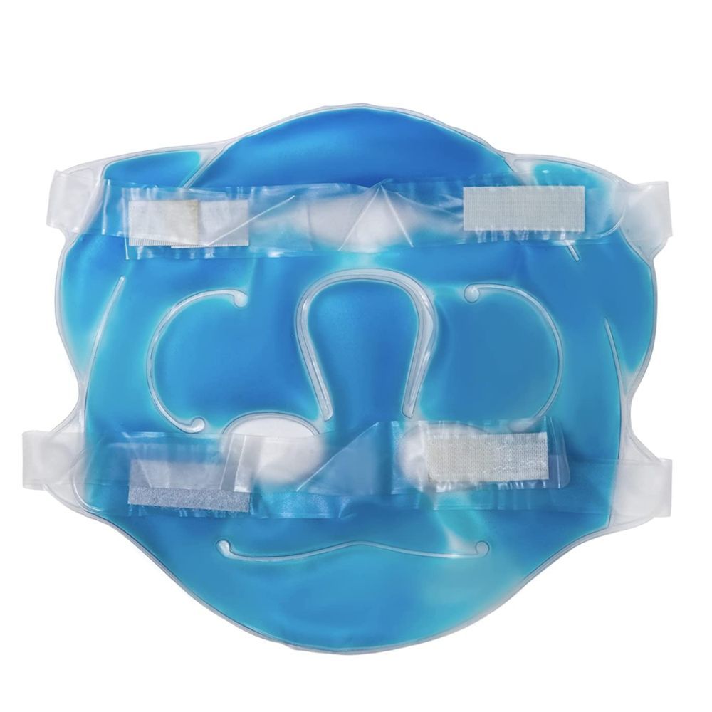 Blue Aqua Ice Cooling Gel Face Mask