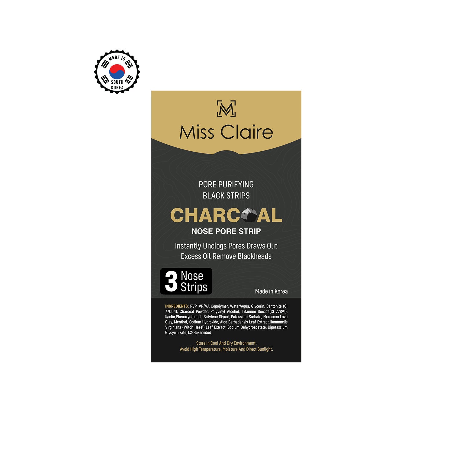 Charcoal Nose Strip