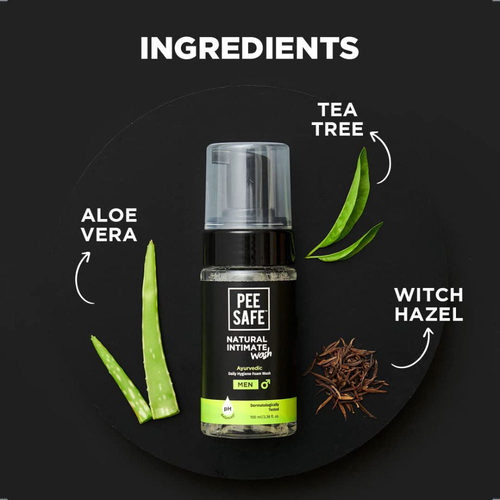 Intimate Wash For Men With Aloevera And Tea Tree For Ichiness & Odour (100ml)