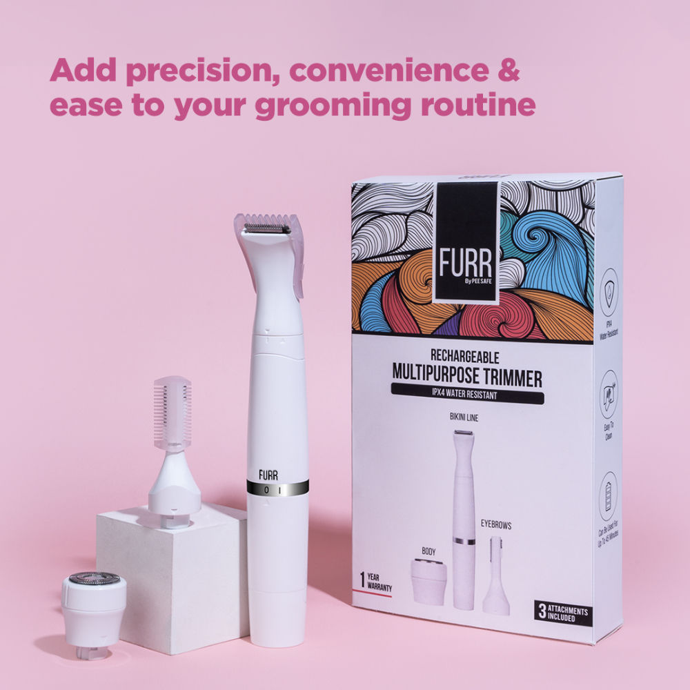 Rechargeable Multipurpose Trimmer for Eyebrows, Underarms and Bikini Line