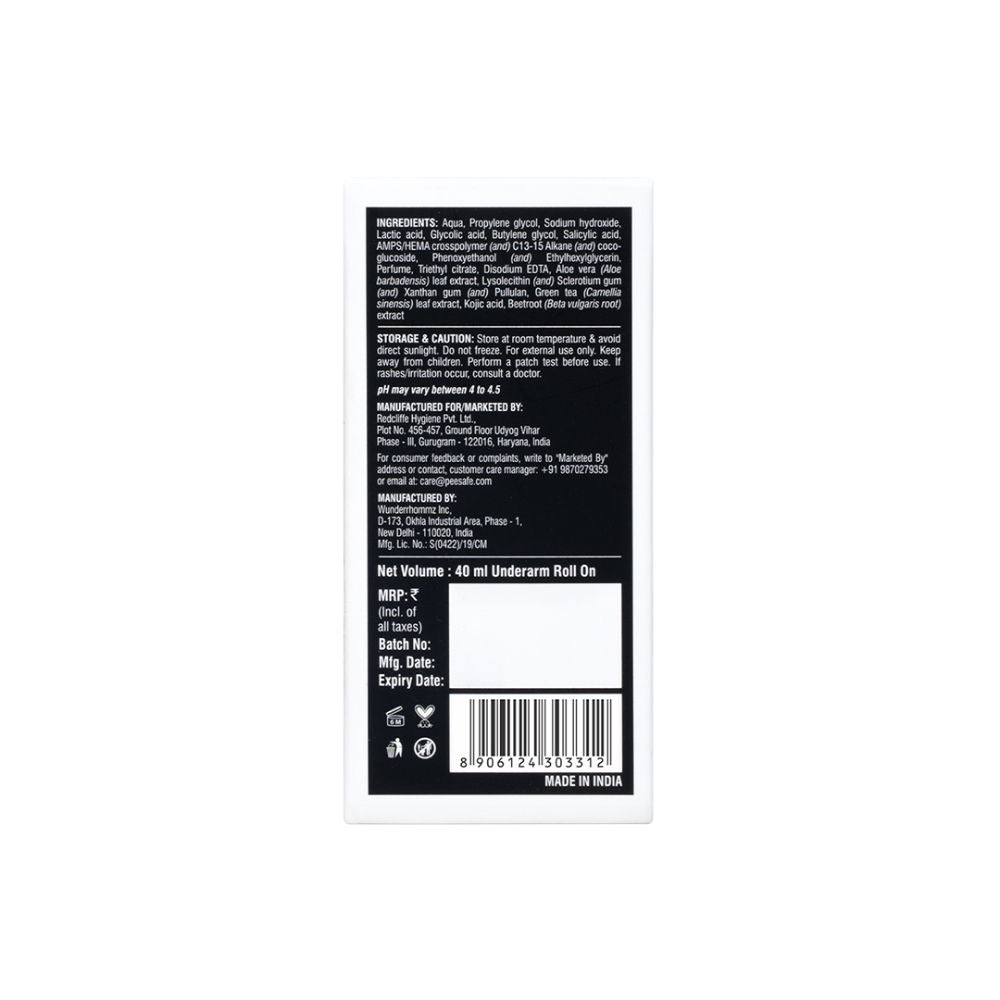 4% AHA BHA Underarm Roll On with Kojic Acid
