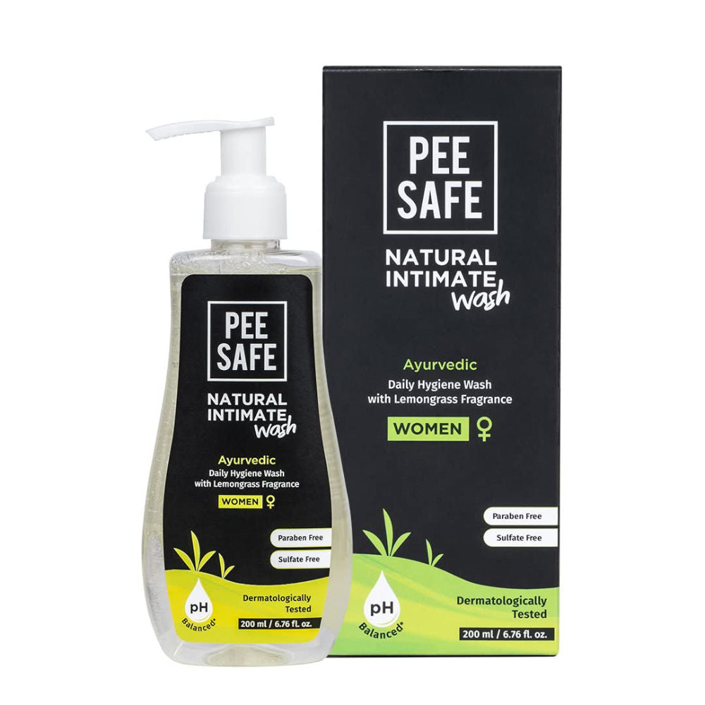 Intimate Wash For Women - Lemongrass Fragrance & 100% Alcohol-Free, Paraben-Free