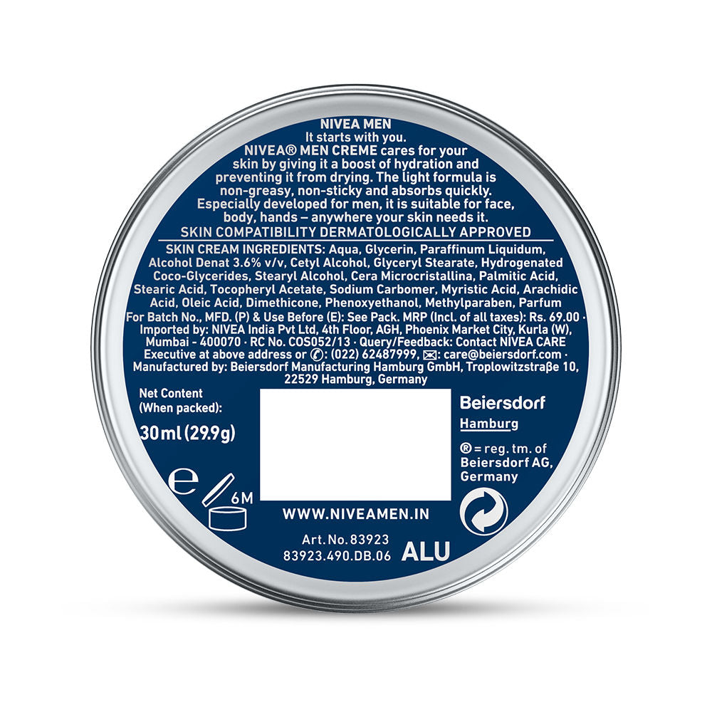 MEN Creme, Non Greasy Moisturizer, Cream for Face, Body & Hands