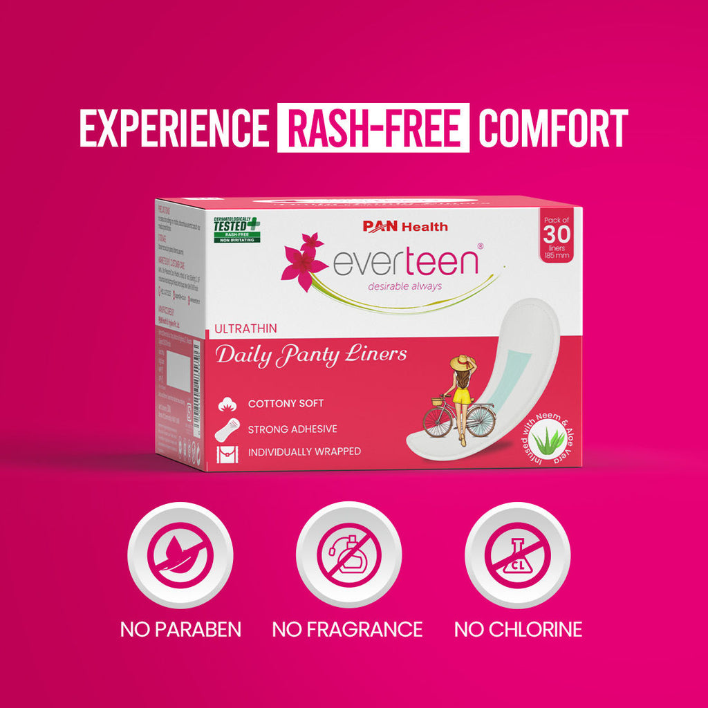 Daily Panty Liners Infused With Neem Aloe Vera, Odor Control