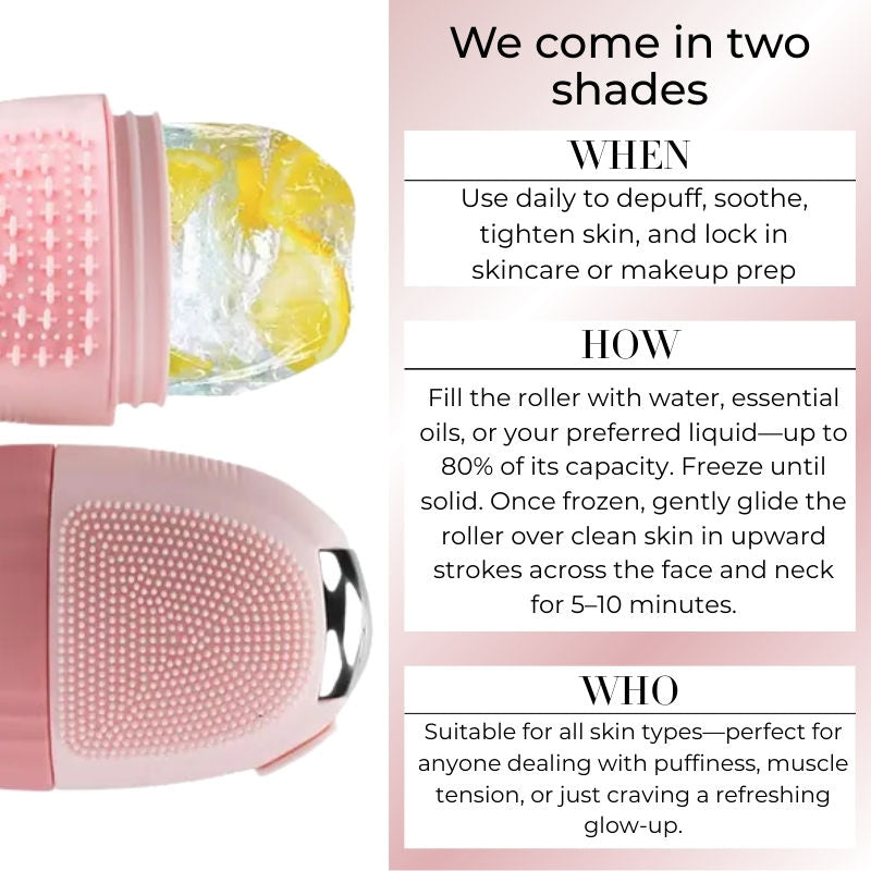 Multifunction Ice Roller With Scrubber For Face