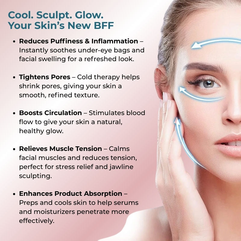 Multifunction Ice Roller With Scrubber For Face