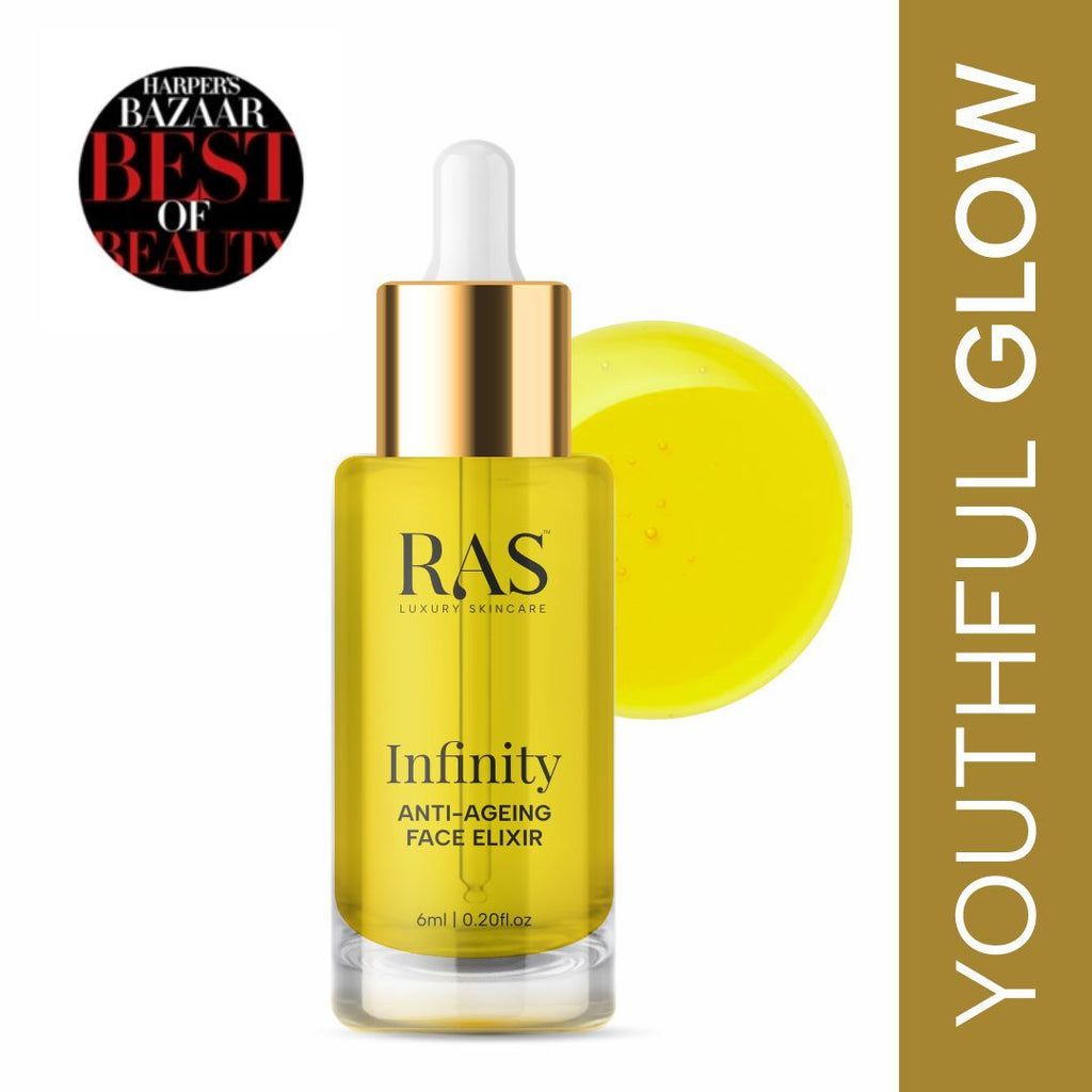 Infinity Anti - Ageing Face Elixir, Lightweight Serum With Vitamin C, A, B5 - 6ml