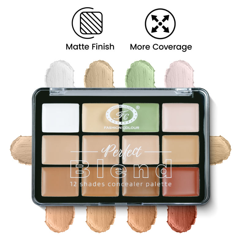 Perfect Blend 12 Shades Concealer Palette - Shade 01