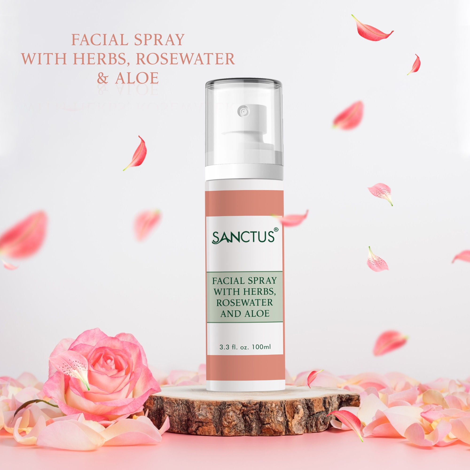 Facial Spray with Herbs & Rose Water