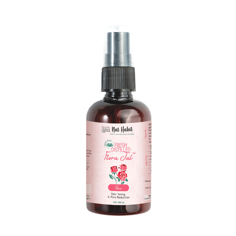 Gulab Jal 100% Pure Rose Water, Face Mist (Toner) for Pore Tightening, Acne & Hydration