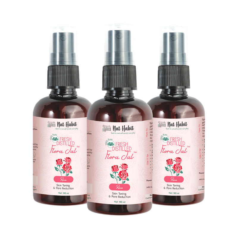 Gulab Jal 100% Pure Rose Water, Face Mist (Toner) for Pore Tightening, Acne & Hydration