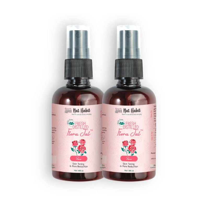 Gulab Jal 100% Pure Rose Water, Face Mist (Toner) for Pore Tightening, Acne & Hydration