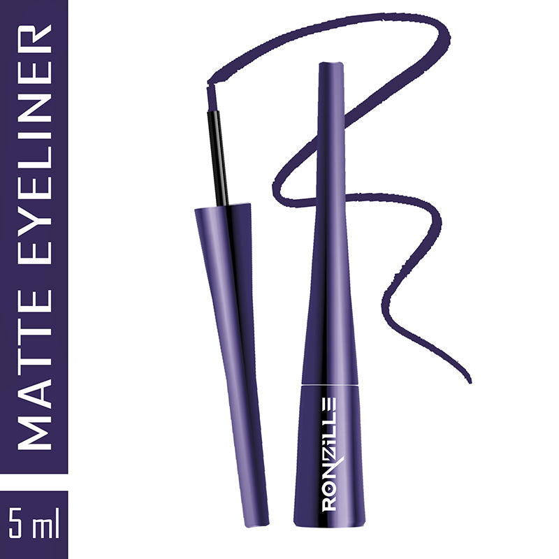 Smudgeproof And Waterproof Liquid Matte Eyeliner - Blue