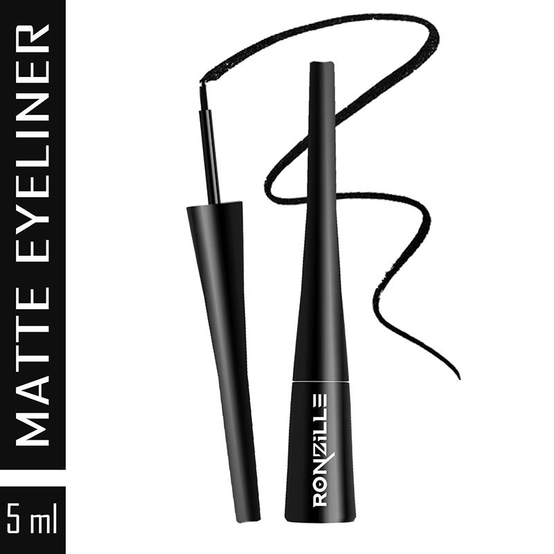 Smudgeproof And Waterproof Liquid Matte Eyeliner - Black