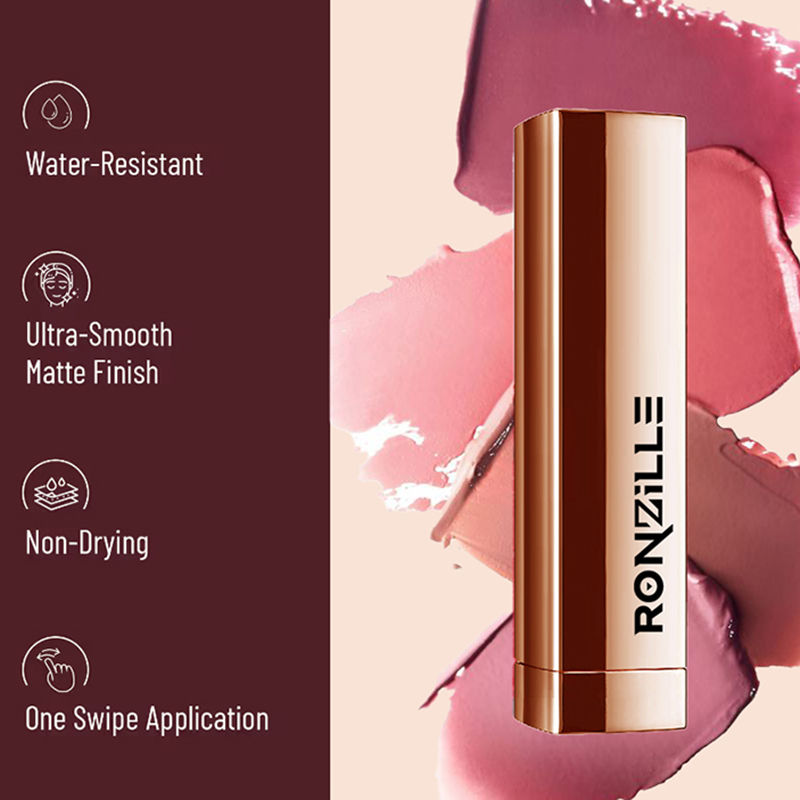 Natural Colored Long Stay Matte Lipstick - Shade 18