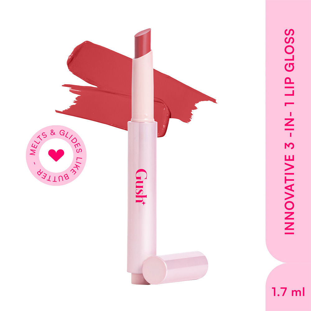 Hybrid Gloss Butter Balm High Shine & Hydrating - Rosy Mauve