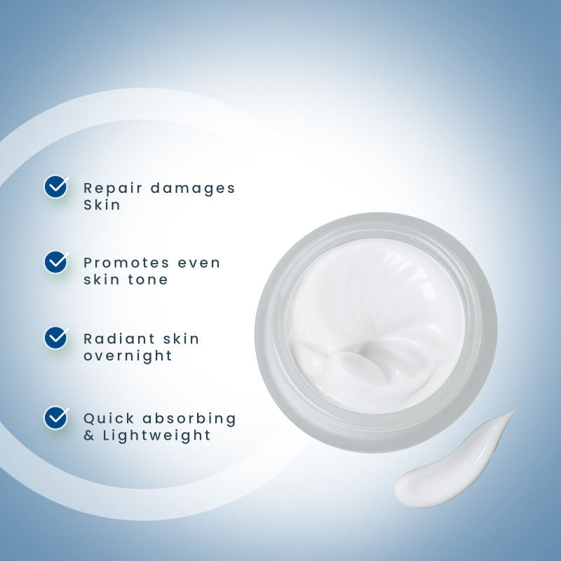 Whiteglow Skin Whitening & Brightening Nourishing Night Face Cream With Niacinamide