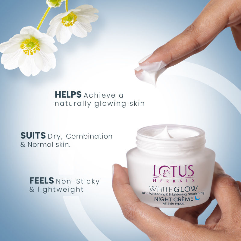 Whiteglow Skin Whitening & Brightening Nourishing Night Face Cream With Niacinamide