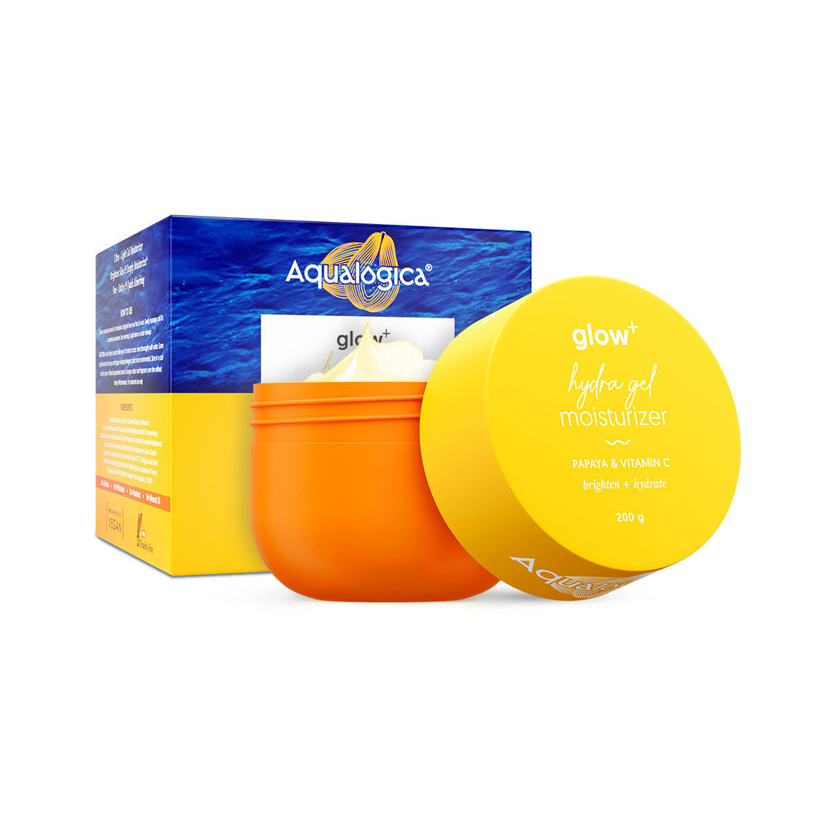 Glow+ Hydra Gel Moisturizer With Papaya & Vitamin C For 24 Hour Intense Hydration