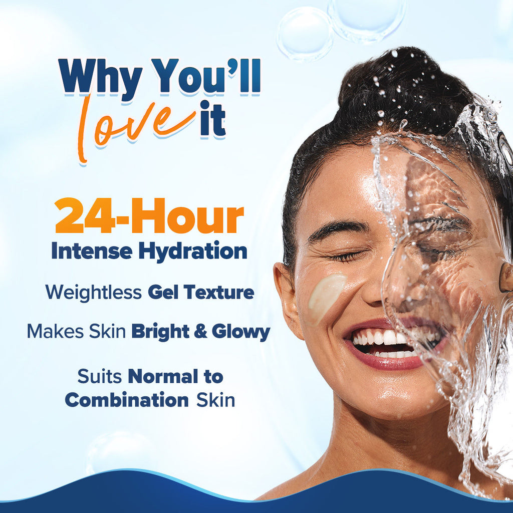 Glow+ Hydra Gel Moisturizer With Papaya & Vitamin C For 24 Hour Intense Hydration