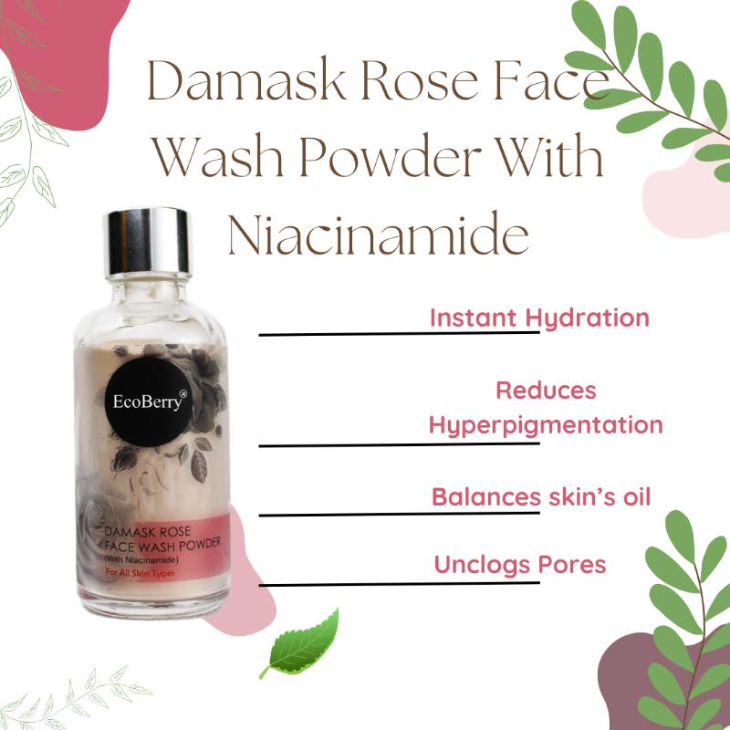Damask Rose Face Wash Powder