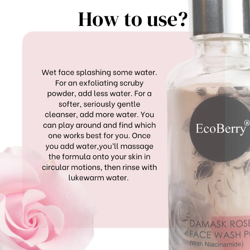 Damask Rose Face Wash Powder