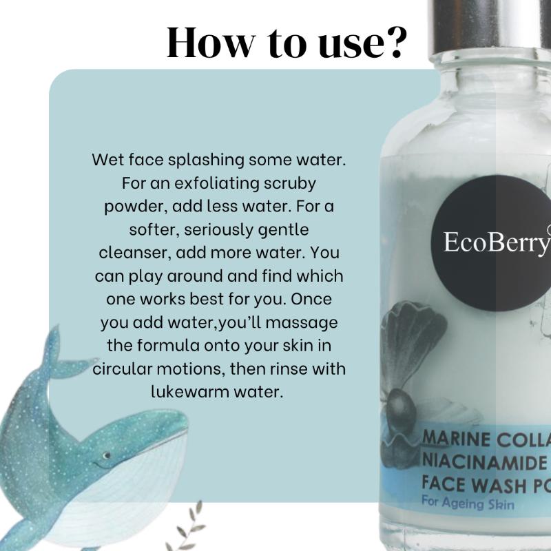 Marine Collagen Face Wash Powder