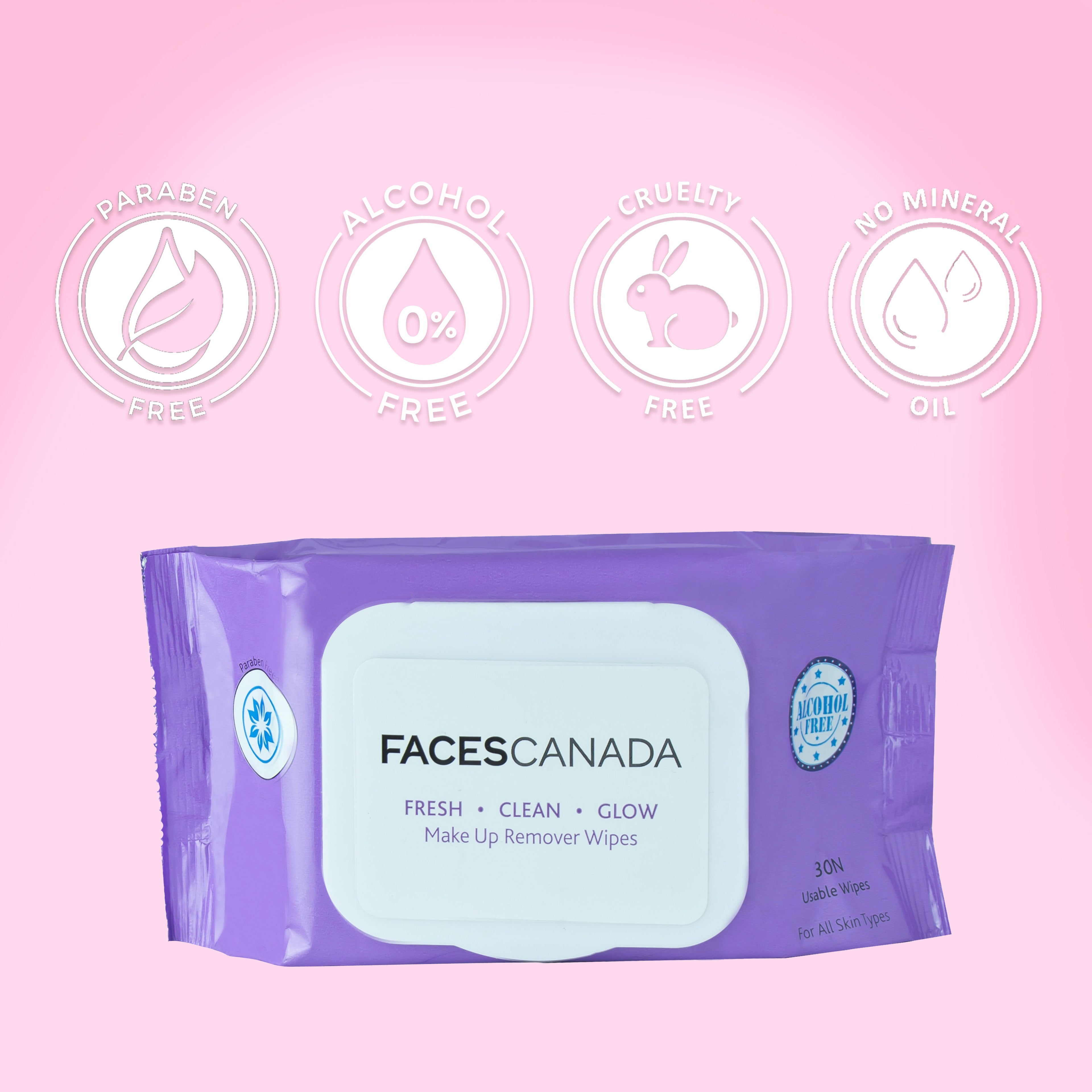 Fresh Clean Glow Makeup Remover Wipes