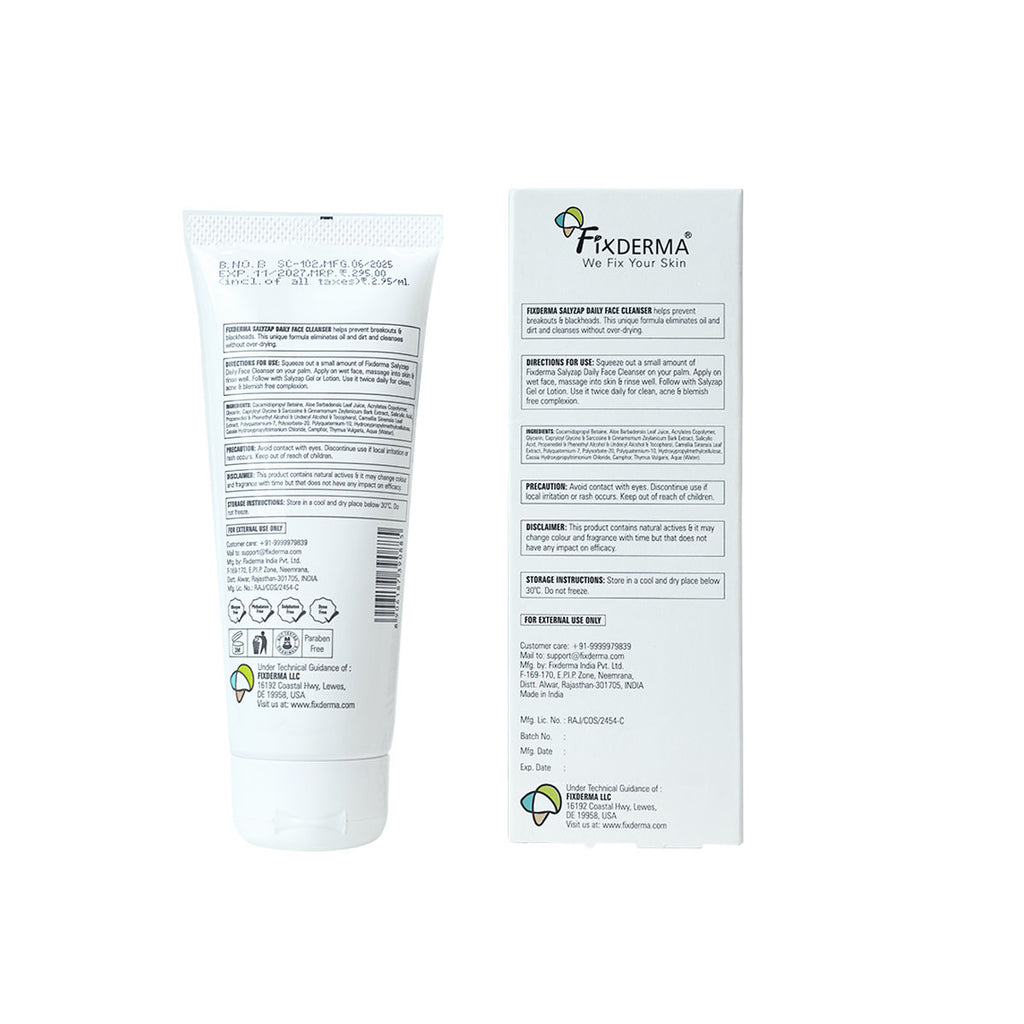 Salyzap 2% Salicylic Acid Face Wash for Oily Skin, Sulphate Free