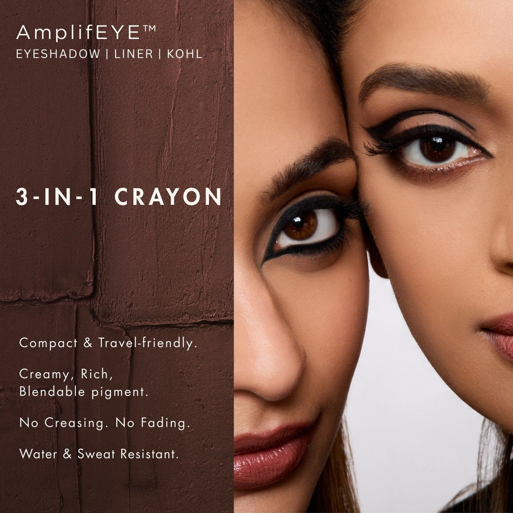 AmplifEYE 3-in-1 Eye Crayon - Eyeshadow Liner Kohl - Multi-Use