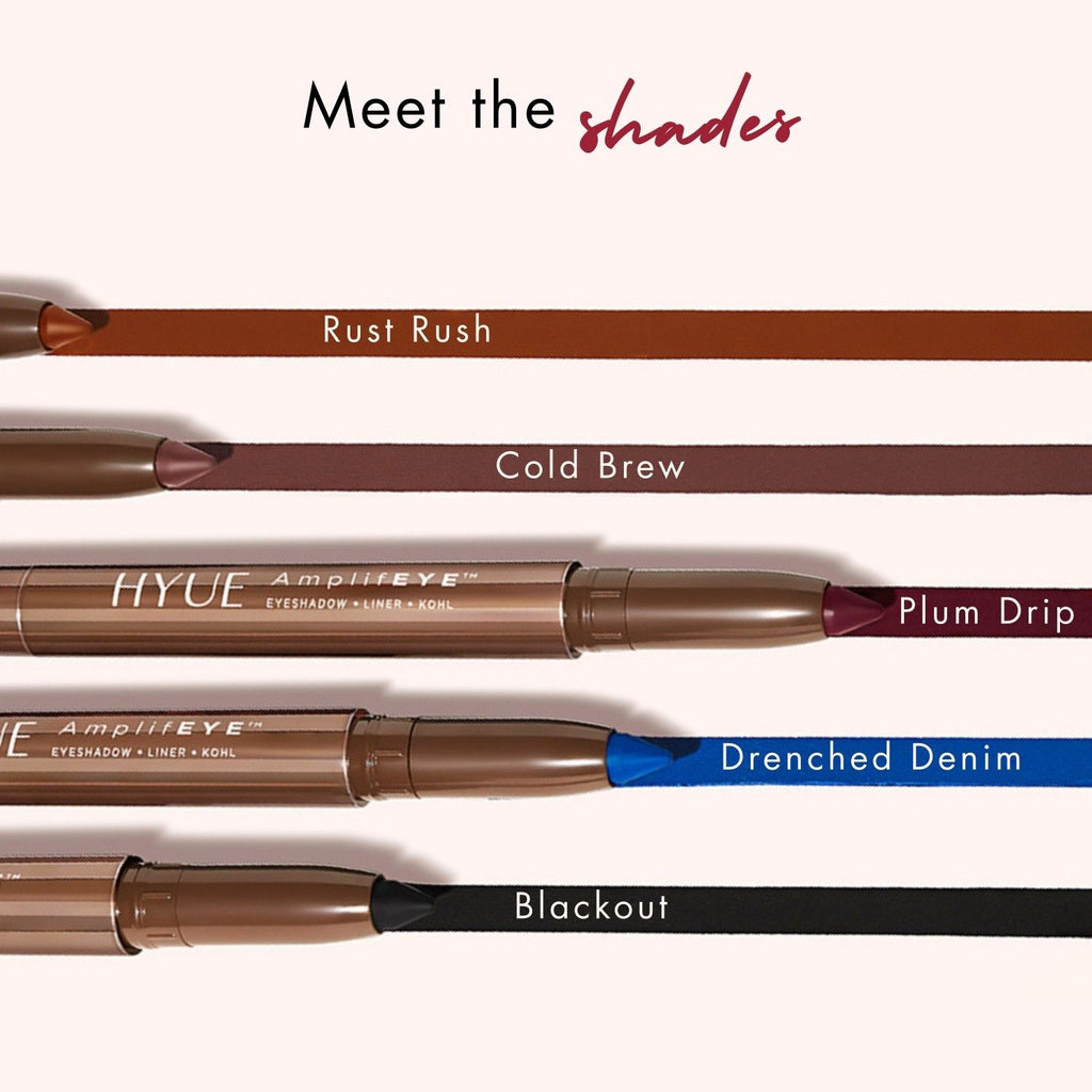 AmplifEYE 3-in-1 Eye Crayon - Eyeshadow Liner Kohl - Multi-Use