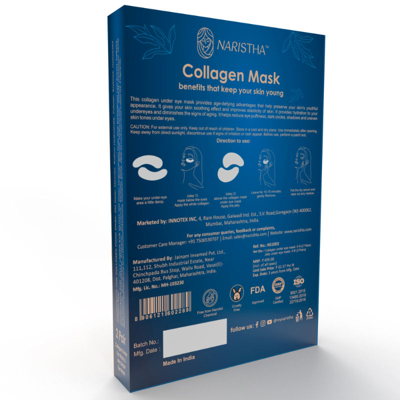 Collagen Foam Under Eye Mask - Pack of 1