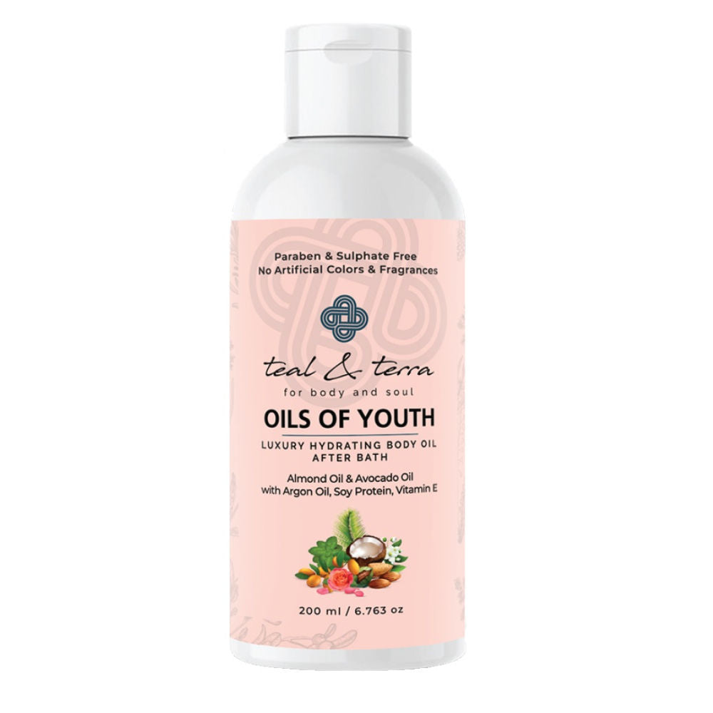 Luxury Hydrating Body Oil After Bath with Argan & Rose