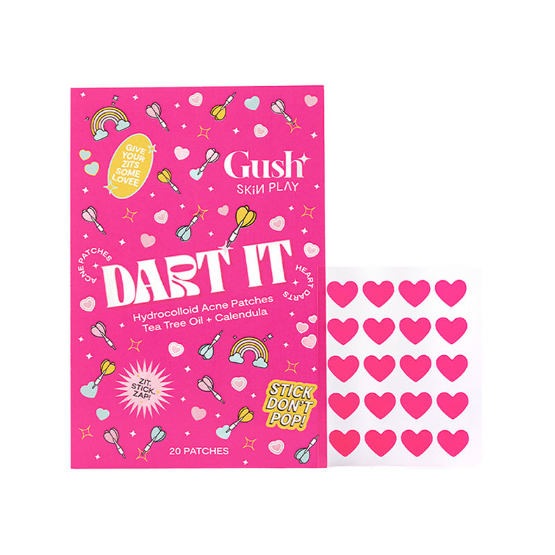 Dart It Hydrocolloid Pimple Patches For Healing Acne Zits And Blemishes - Pink Heart