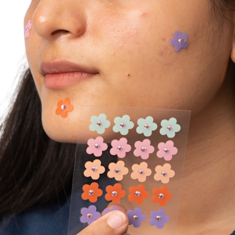 Dart It Pimple Patches Work in 6-8 Hrs For Acne, Zits And Blemishes - Petal Powder