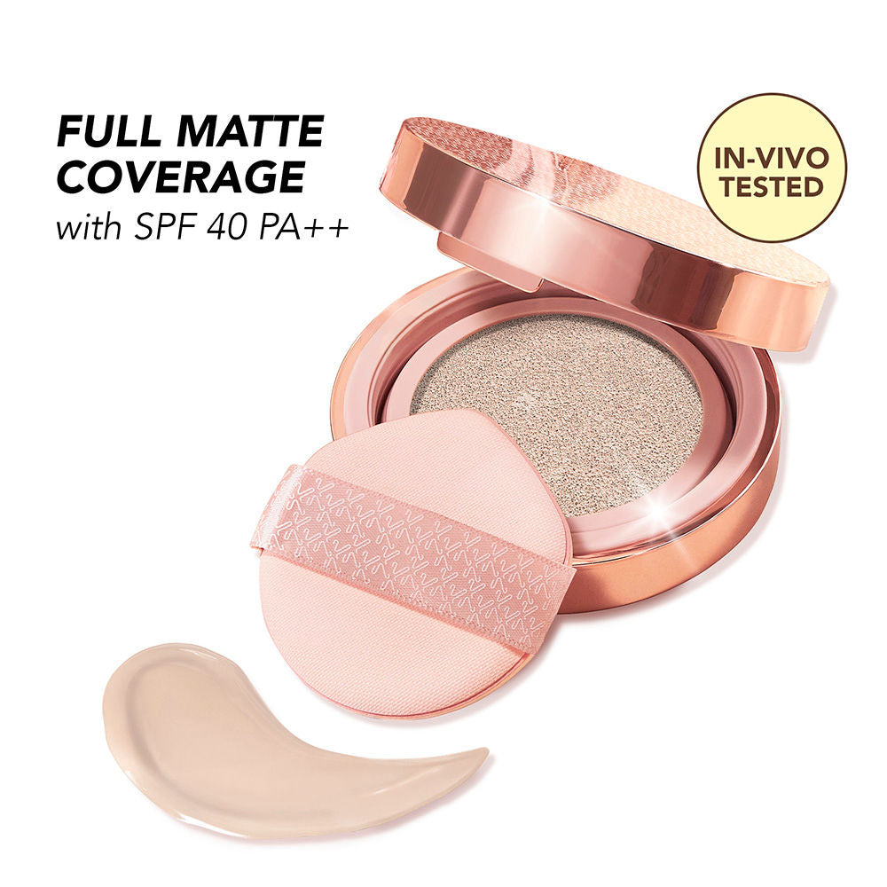 Full Coverage Cloud Cushion Foundation with in-vivo tested SPF 40 PA ++ - 100P Light