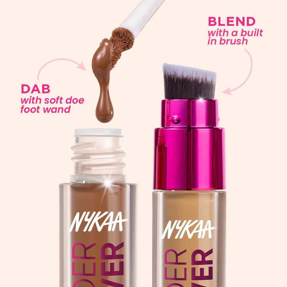 Nykaa Undercover Multi-Use Full Coverage Concealer-Hyaluronic Acid & Niacinamide