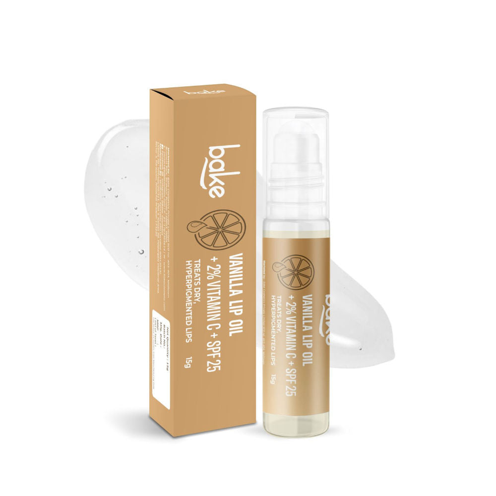 2% Vitamin C Vanilla Lip Balm Oil For Dark Pigmented Lips With SPF 25 PA+++