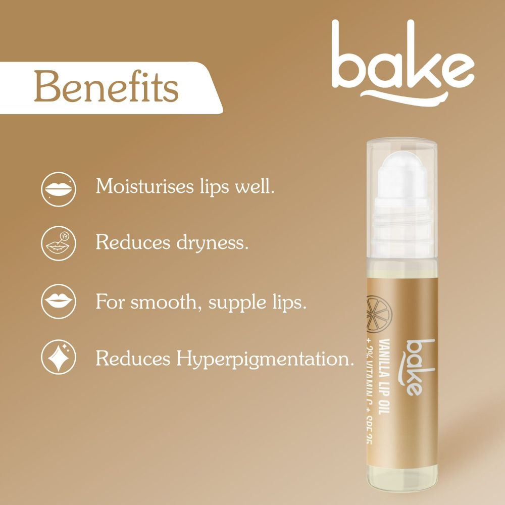 2% Vitamin C Vanilla Lip Balm Oil For Dark Pigmented Lips With SPF 25 PA+++
